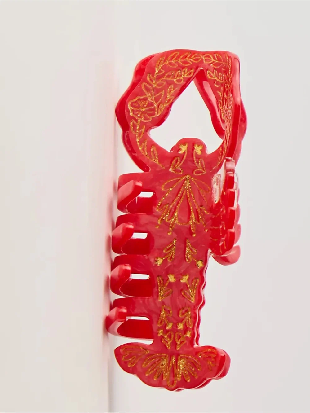 NWT Solar Eclipse Lobster Hand-Painted Claw Clip